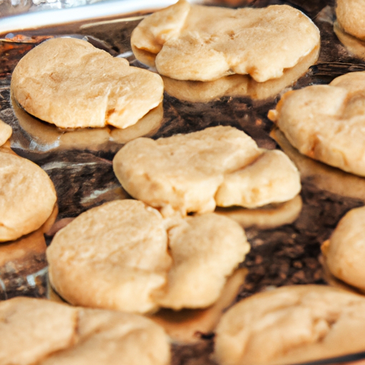 A baking sheet filled with freshly baked cookies, showcasing the importance of quality baking equipment.